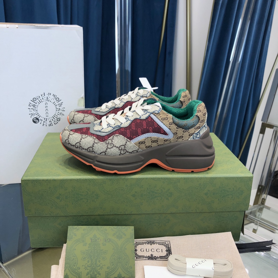 GIÀY GUCCI RHYTON GG ITALIA SNEAKERS SHOES UNISEX