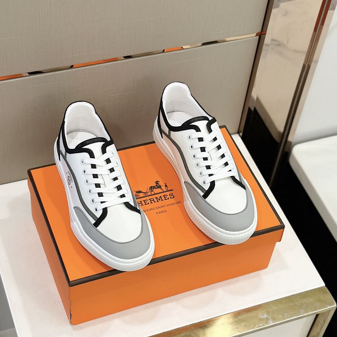 GIÀY HERMES SNEAKER LOW SPORTS WHITE