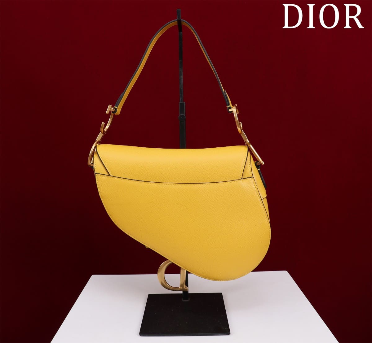 TÚI Dior Women Saddle bag in Calfskin-Yellow Top Quality