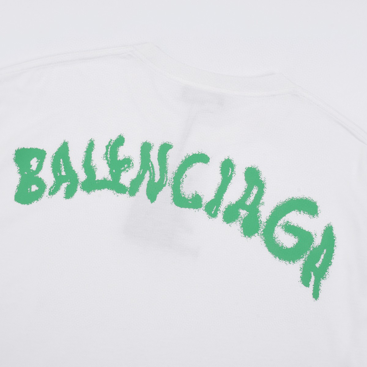 ÁO BALENCIAGA print cotton jersey T-shirt