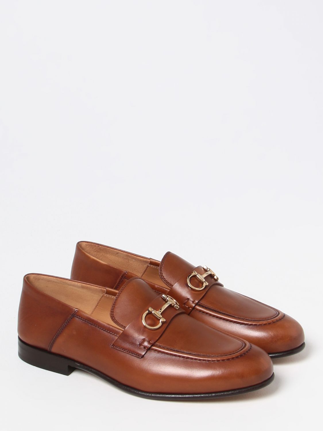 GIÀY SALVATORE FERRAGAMO Brown loafers shoes