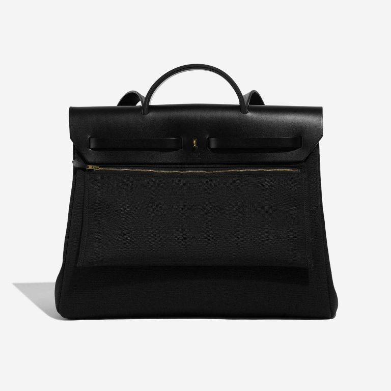 TÚI Hermès Herbag 39 Vache Hunter Toile Black