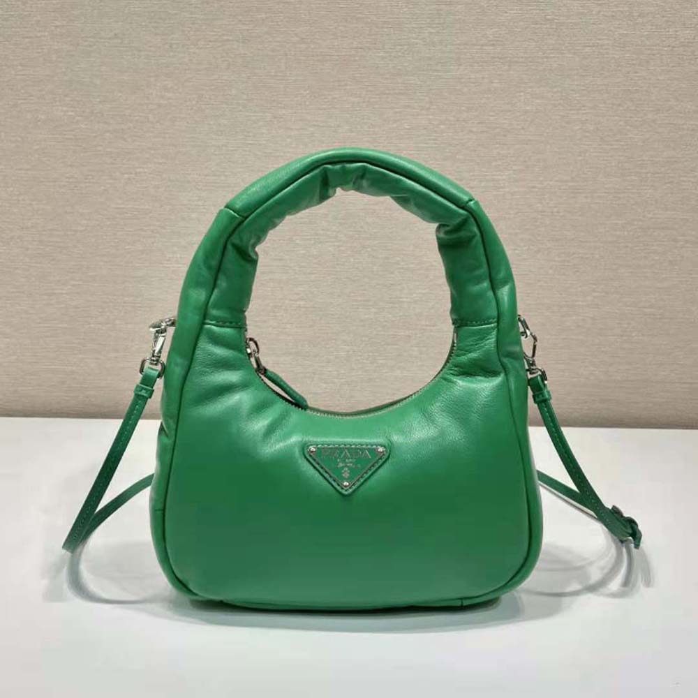 TÚI Prada Soft Padded Nappa Leather Mini-Bag-Green