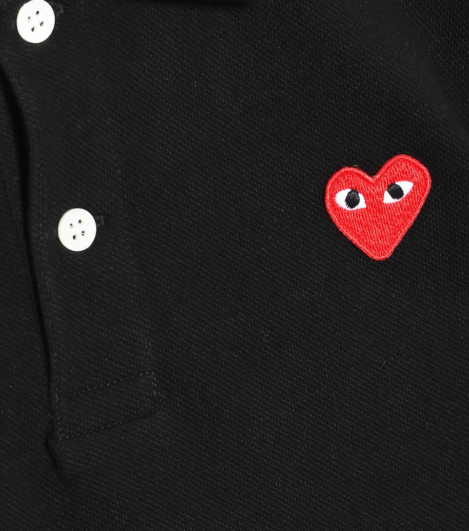 ÁO COMME DES GARÇONS PLAY KIDS Heart logo cotton polo shirt 9 -16 years