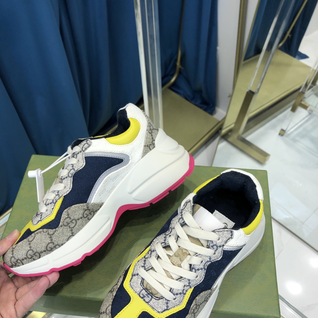 GIÀY GUCCI RHYTON GG ITALIA SNEAKERS SHOES UNISEX