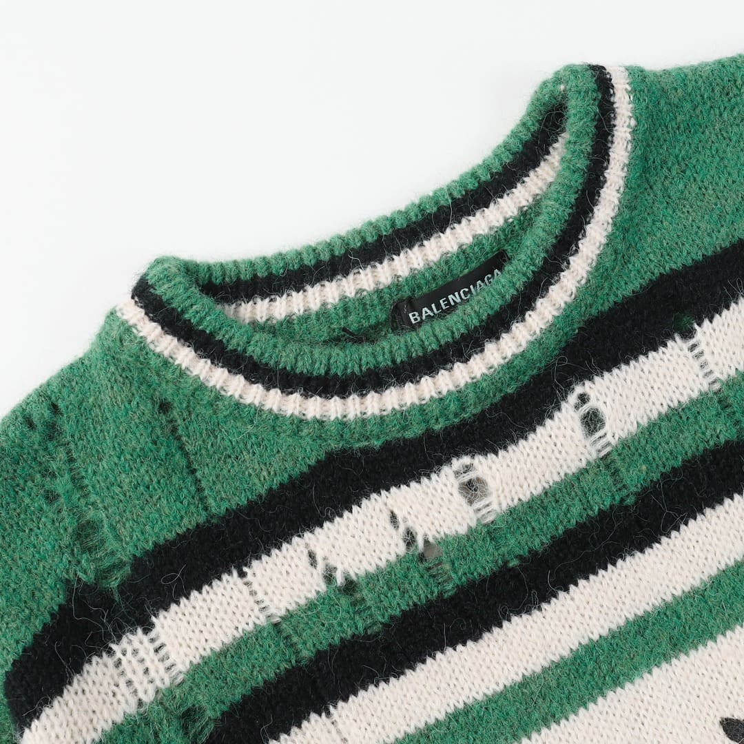 ÁO Balenciaga Multi Color Sewing Sweater Unisex
