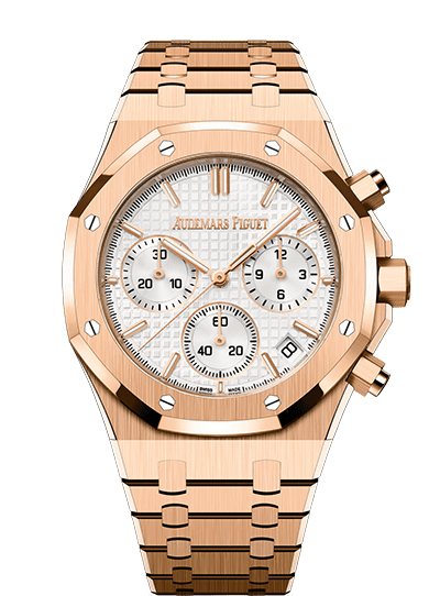 Đồng hồ Audemars Piguet Royal Oak Chronograph Gold mặt số màu trắng