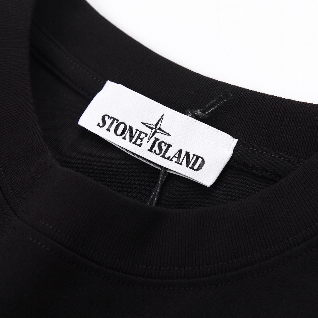 ÁO STONE ISLAND print cotton jersey T-shirt