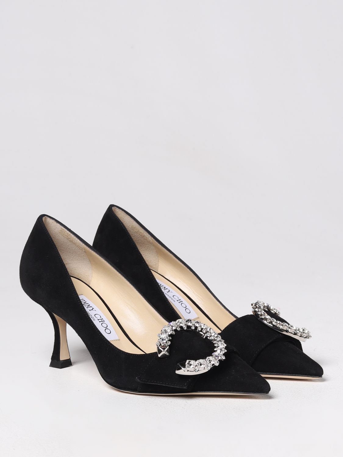 GIÀY JIMMY CHOO Black suede pumps shoes