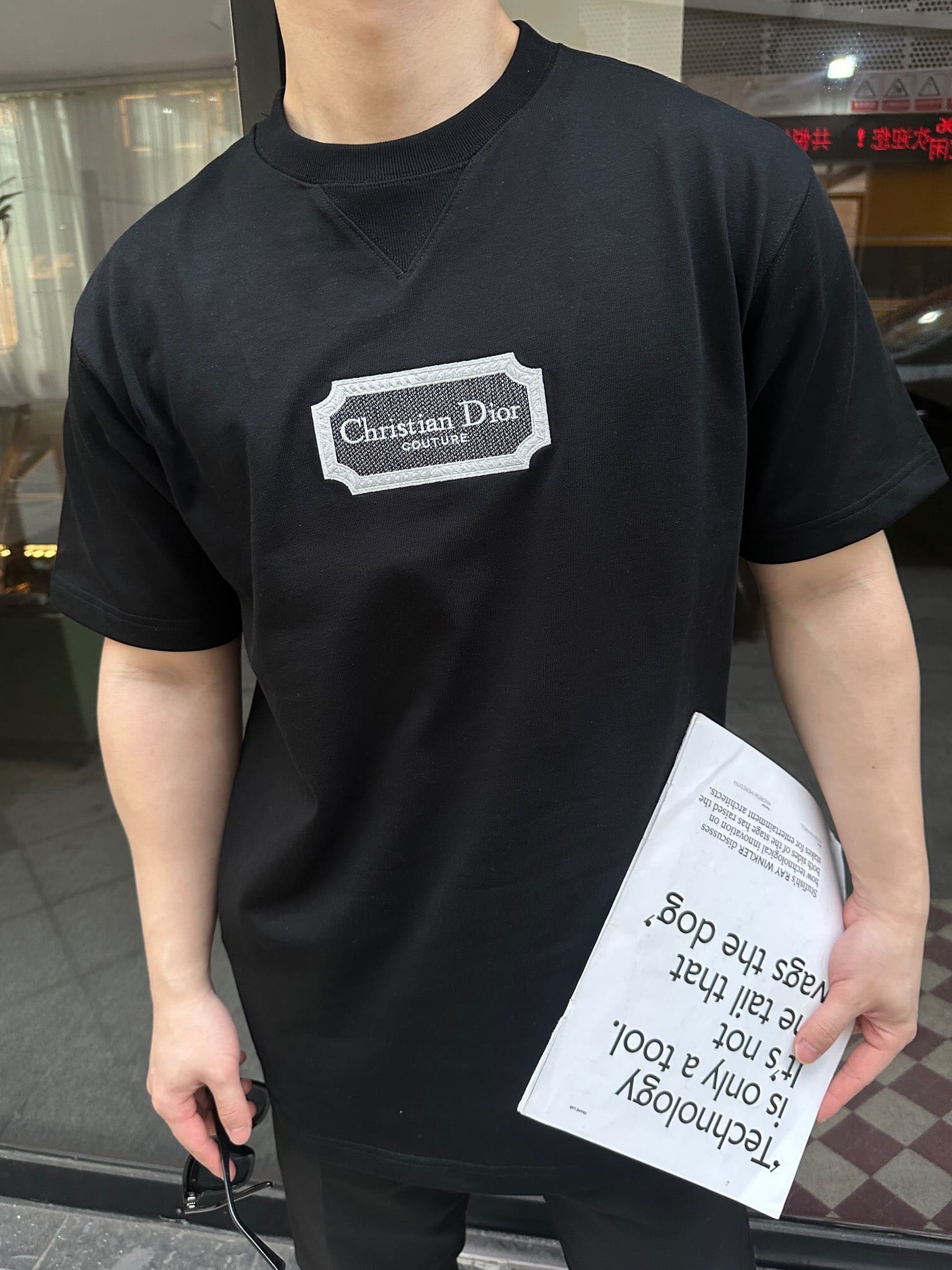 ÁO DIOR T SHIRT MÀU ĐEN UNISEX