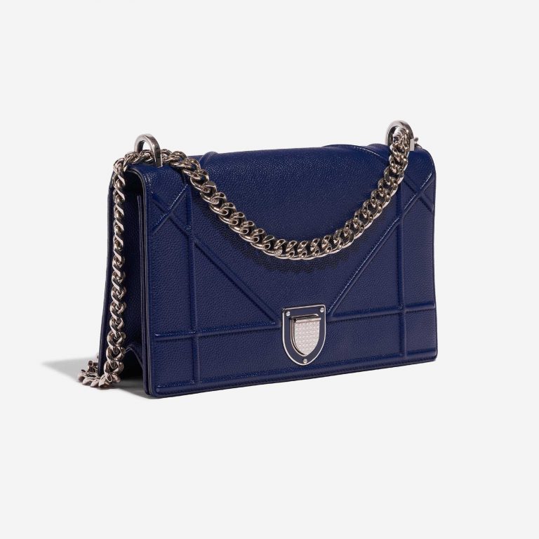 TÚI DIOR Diorama Medium Calf Dark Blue