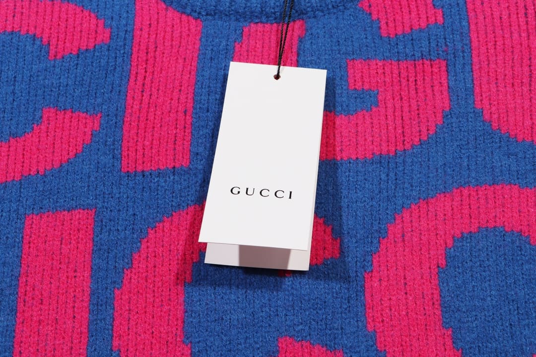 ÁO Gucci GG Sewing Pink Sweater Unisex
