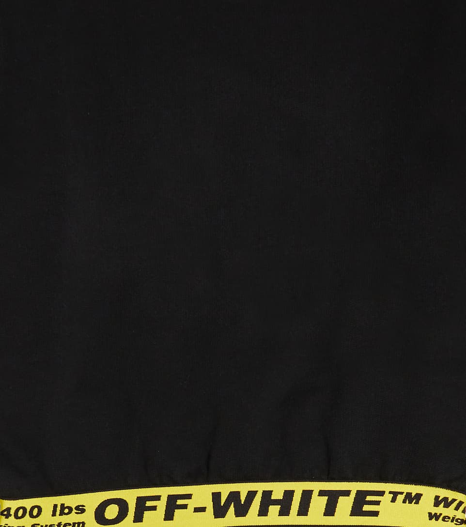 ÁO OFF-WHITE KIDS Logo tape cotton sweater 9 -12 years