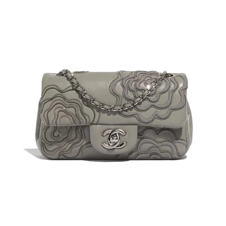 TÚI Chanel Extra Mini Lamb Light Grey