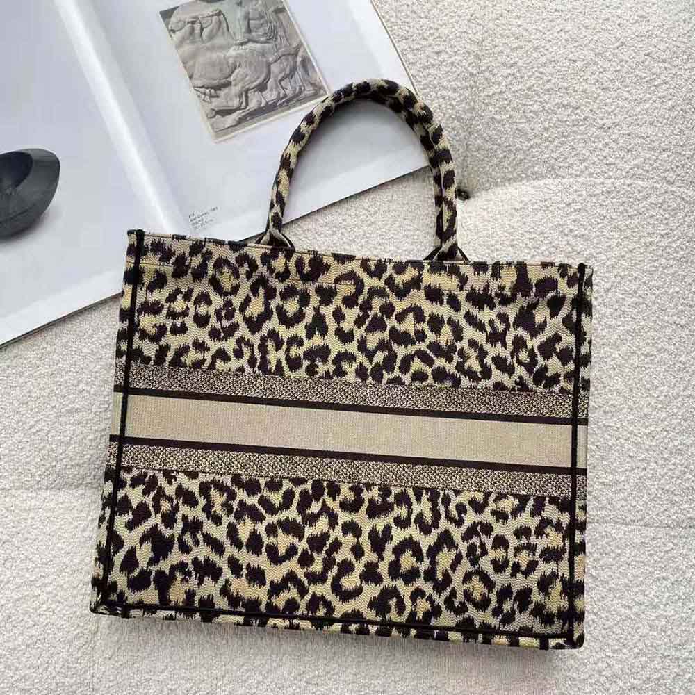 TÚI Dior Women Dior Book Tote Beige Multicolor Mizza Embroidery