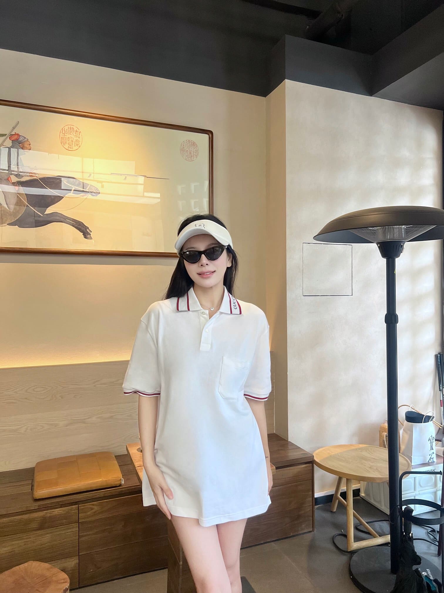 ÁO GUCCI GG POLO SHIRT MÀU TRẮNG UNISEX