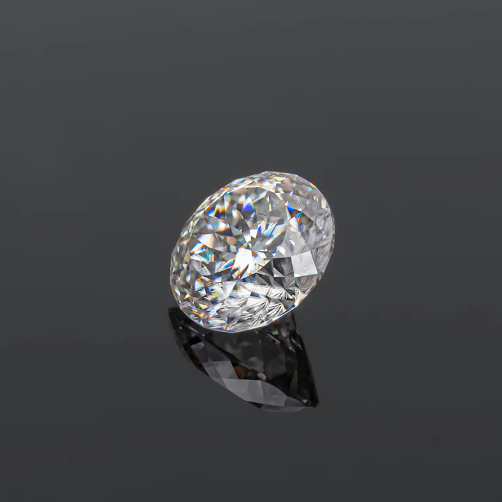 KIM CƯƠNG Round Cut Natural White Loose Moissanite Stone