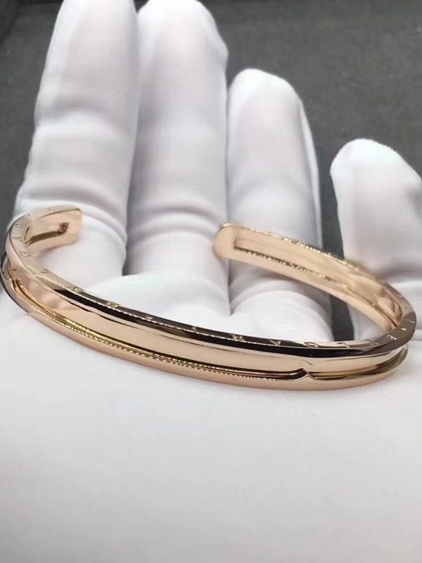 Vòng tay BVLGARI B.Zero1 Rose Gold vàng hồng 18K
