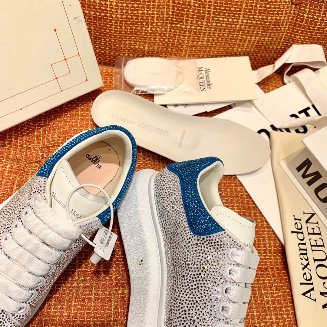GIÀY ALEXANDER MCQUEEN SNEAKERS SHOES AAA UNISEX NAM VÀ NỮ KIM CƯƠNG DA BÊ HẢO HẠNG