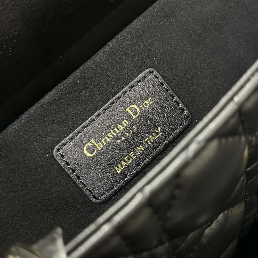 TÚI Dior Women Small Lady D-Joy màu đen Cannage Lambskin