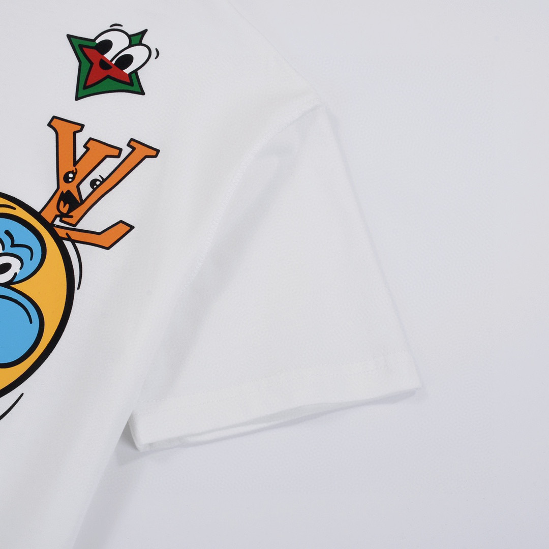 ÁO LOUIS VUITTON print cotton jersey T-shirt