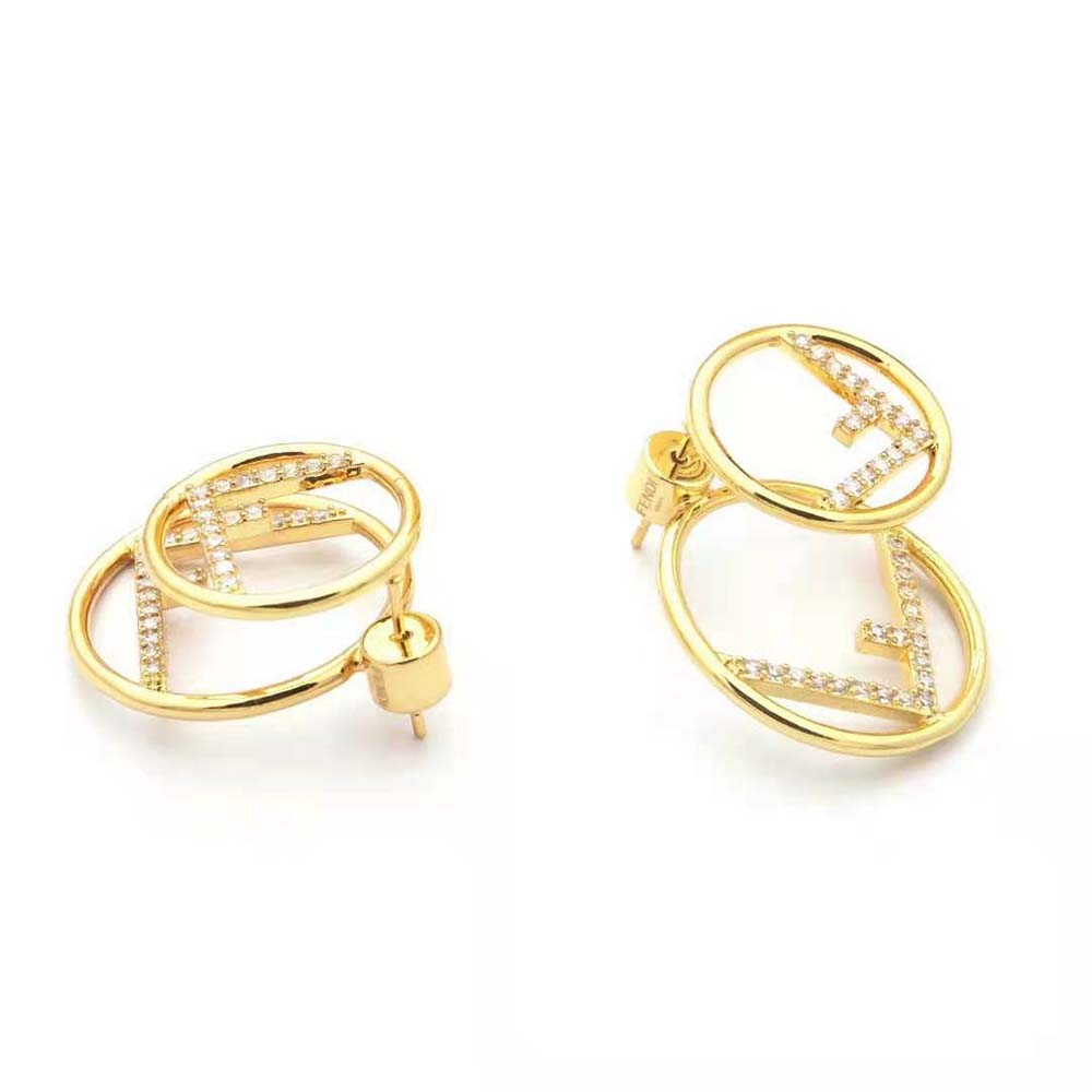 BÔNG TAI Fendi Women F is Fendi Earrings Gold-Colored Necklace