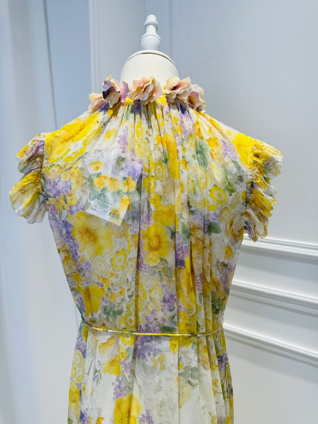 VÁY ZIMMERMANN SHORT SLEEVE LONG DRESS FLOWER High Classy