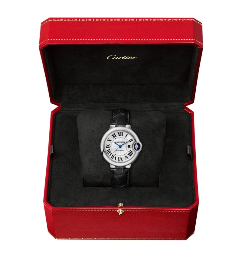 Đồng hồ CARTIER Ballon Bleu de Cartier 33mm mặt số màu trắng