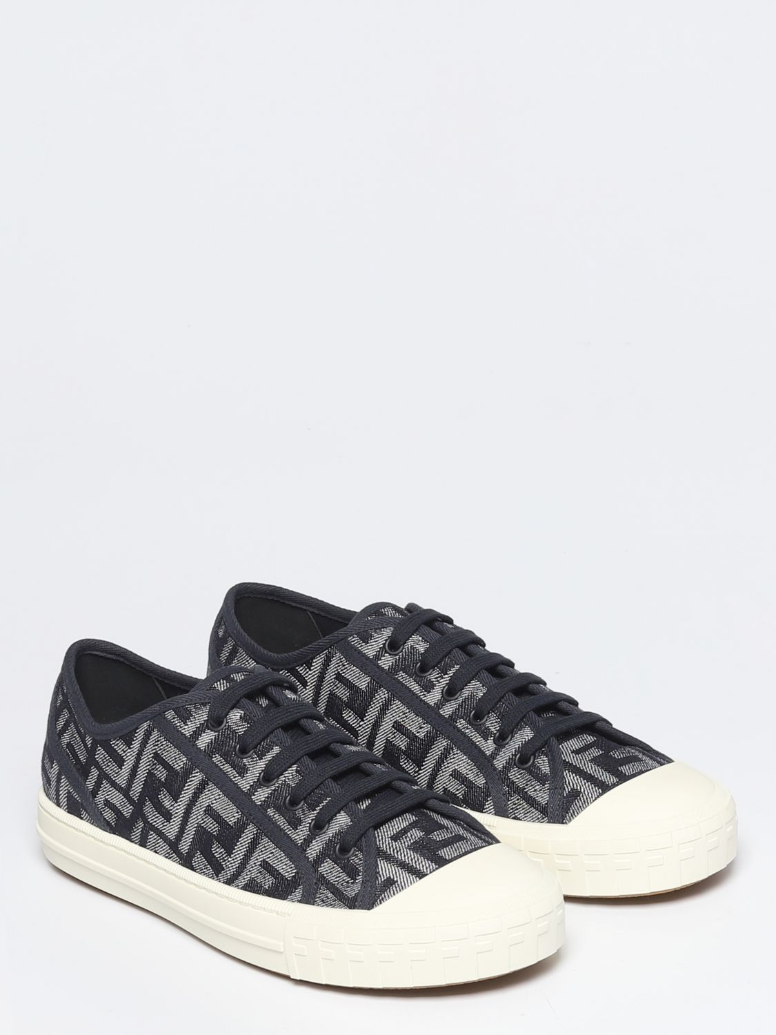 GIÀY FENDI Sneakers in fabric with jacquard FF monogram
