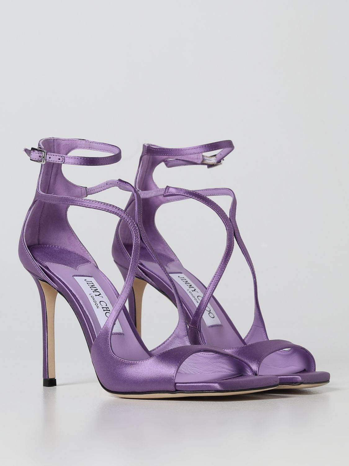 GIÀY JIMMY CHOO Lilac heeled sandals shoes