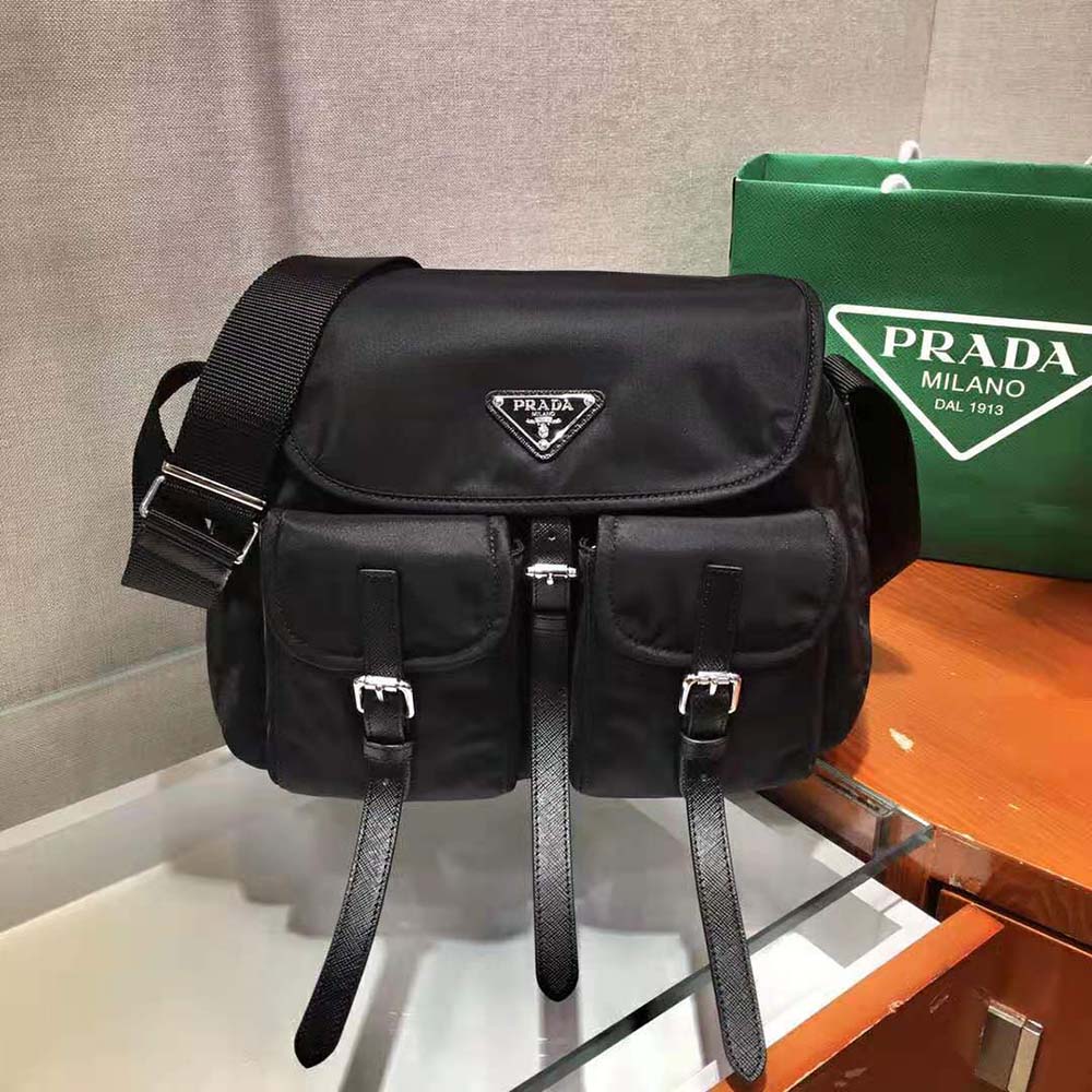 TÚI Prada Nylon Shoulder Bag-Black