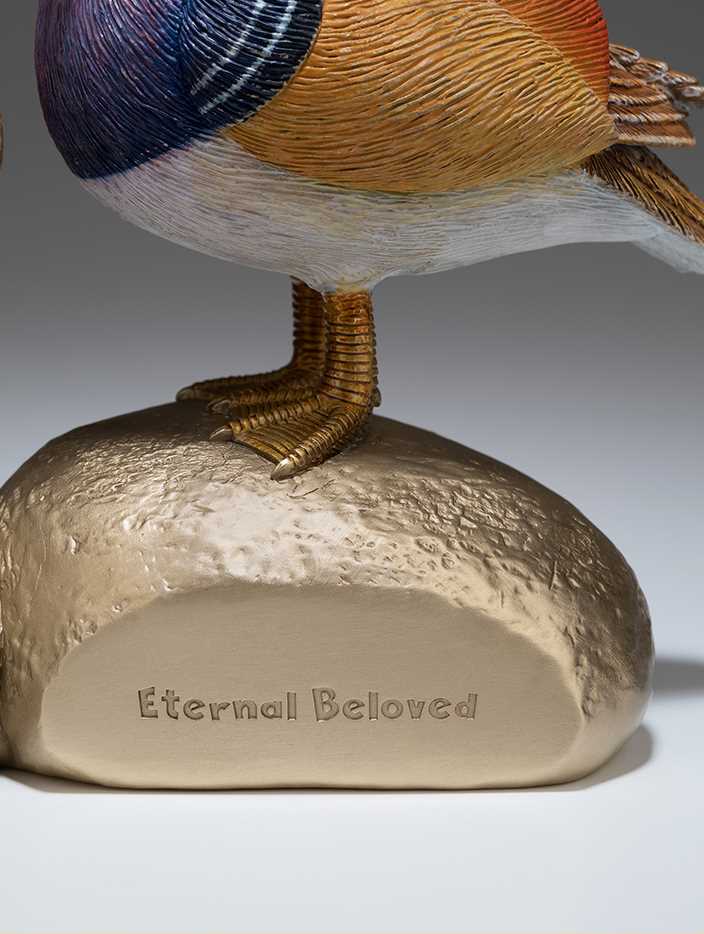 Cặp vịt uyên ương đồng nguyên chất