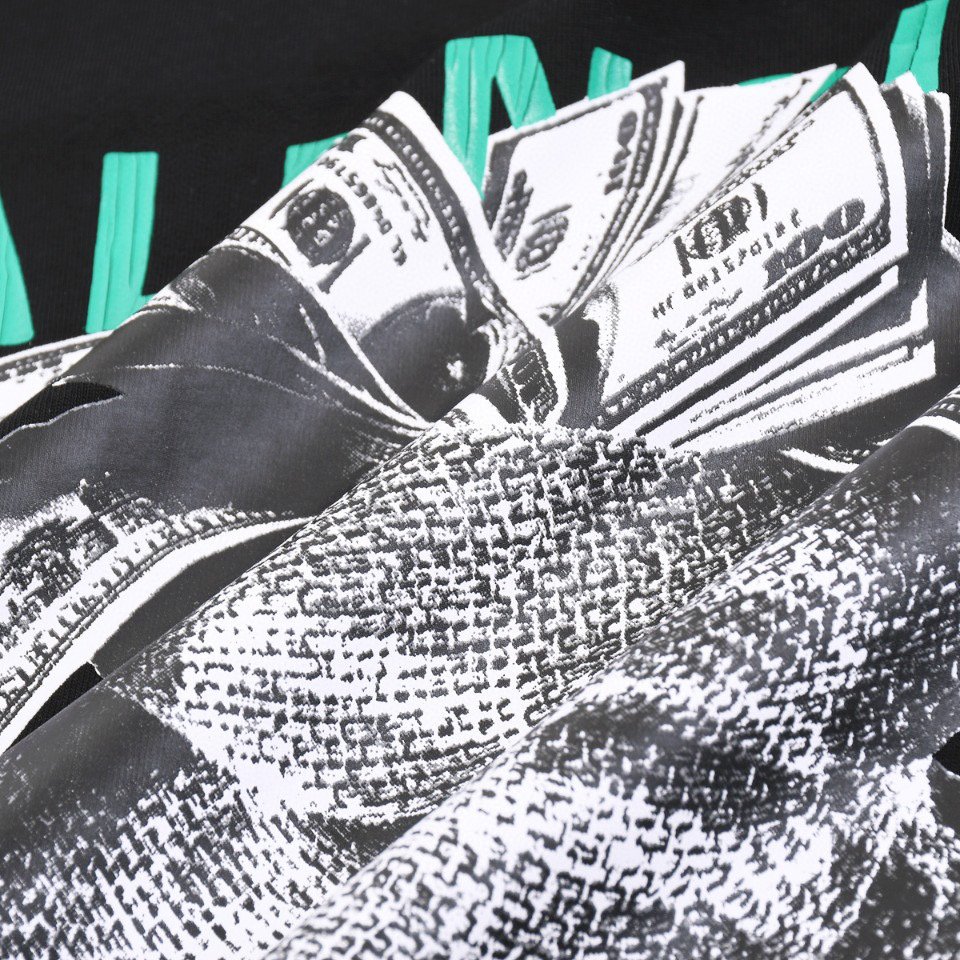 ÁO BALENCIAGA print cotton jersey T-shirt