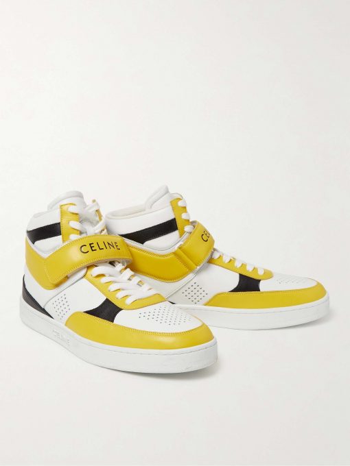 GIÀY CELINE HIGH TOP SNEAKER WHITE YELLOW