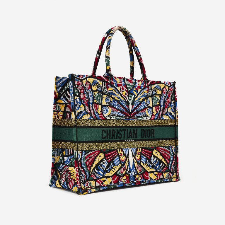 TÚI DIOR Book Tote Large Canvas Floral