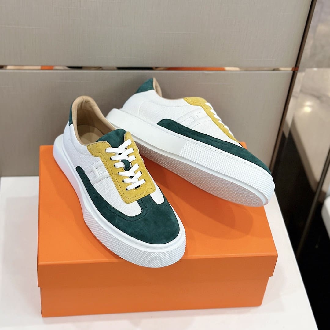 GIÀY HERMES SNEAKER LOW SPORTS SUEDE MULTI COLOR