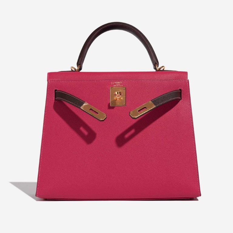 TÚI Hermès Kelly HSS 28 Epsom Rose Tyrien Chocolate