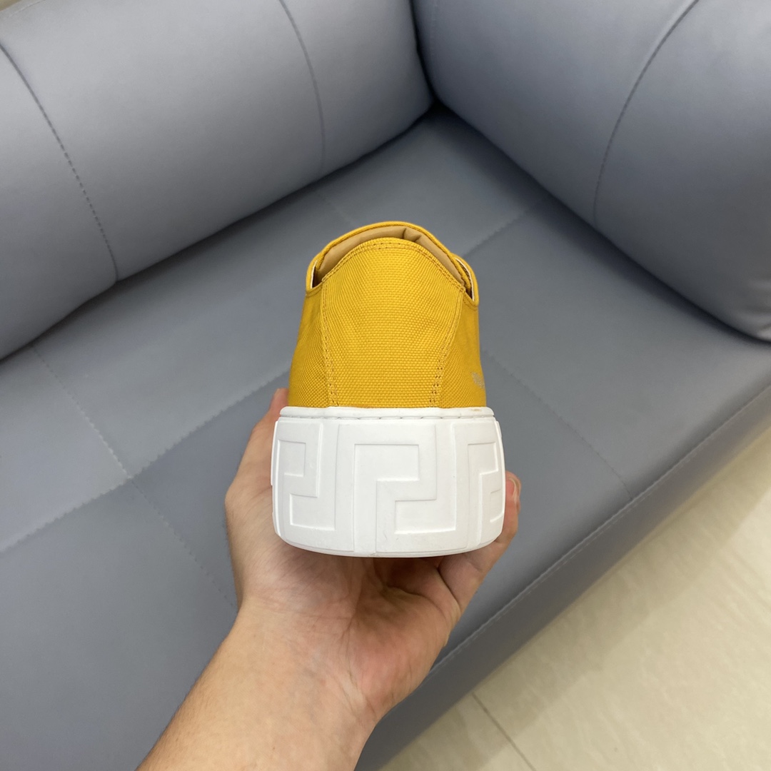 GIÀY VERSACE GRECA SNEAKERS LOW TOP CANVAS