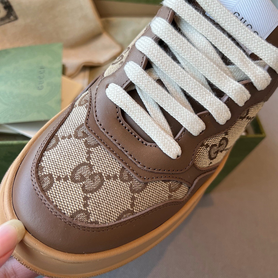 GIÀY GUCCI GG LEATHER  LOGO LOAFER SHOES