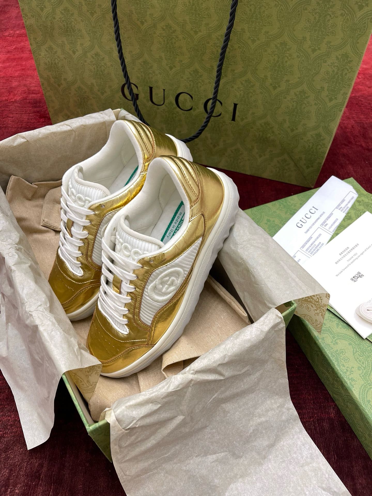 GIÀY GUCCI MAC80 SNEAKER UNISEX HIGH TOP QUALITY SHOES AAA