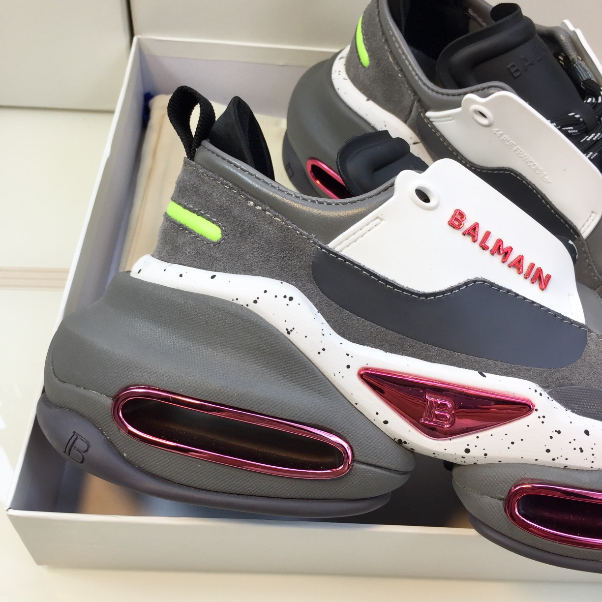 GIÀY BALMAIN GREY SNEAKERS