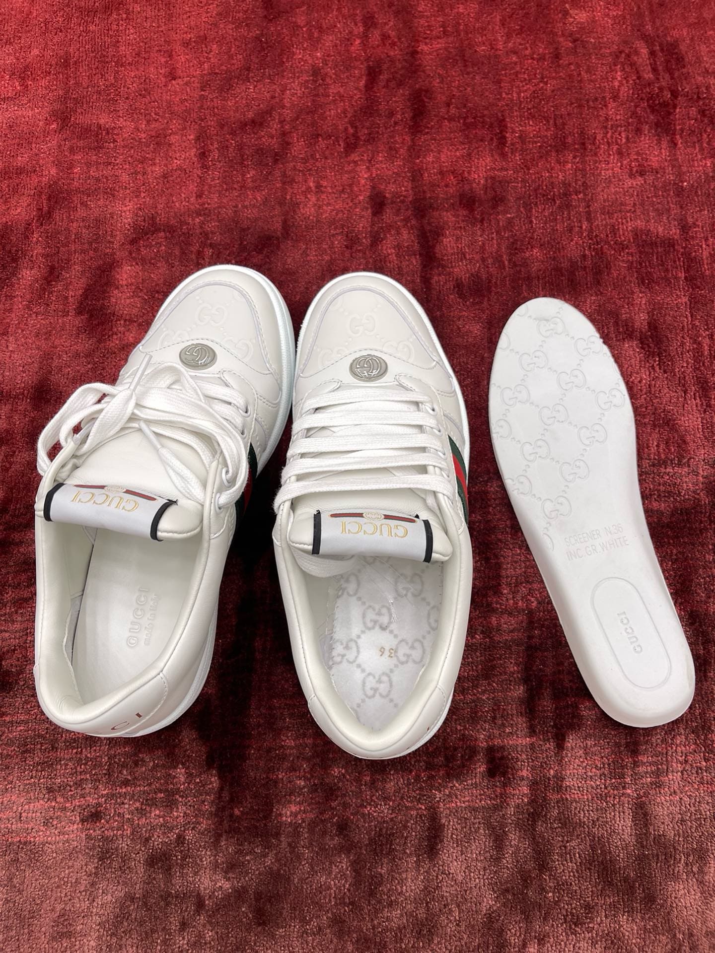 GIÀY GUCCI SCREENER UNISEX HIGH TOP QUALITY SHOES AAA