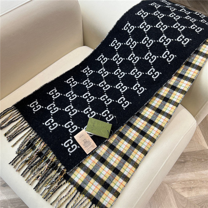 KHĂN Gucci GG Cashmere scarf