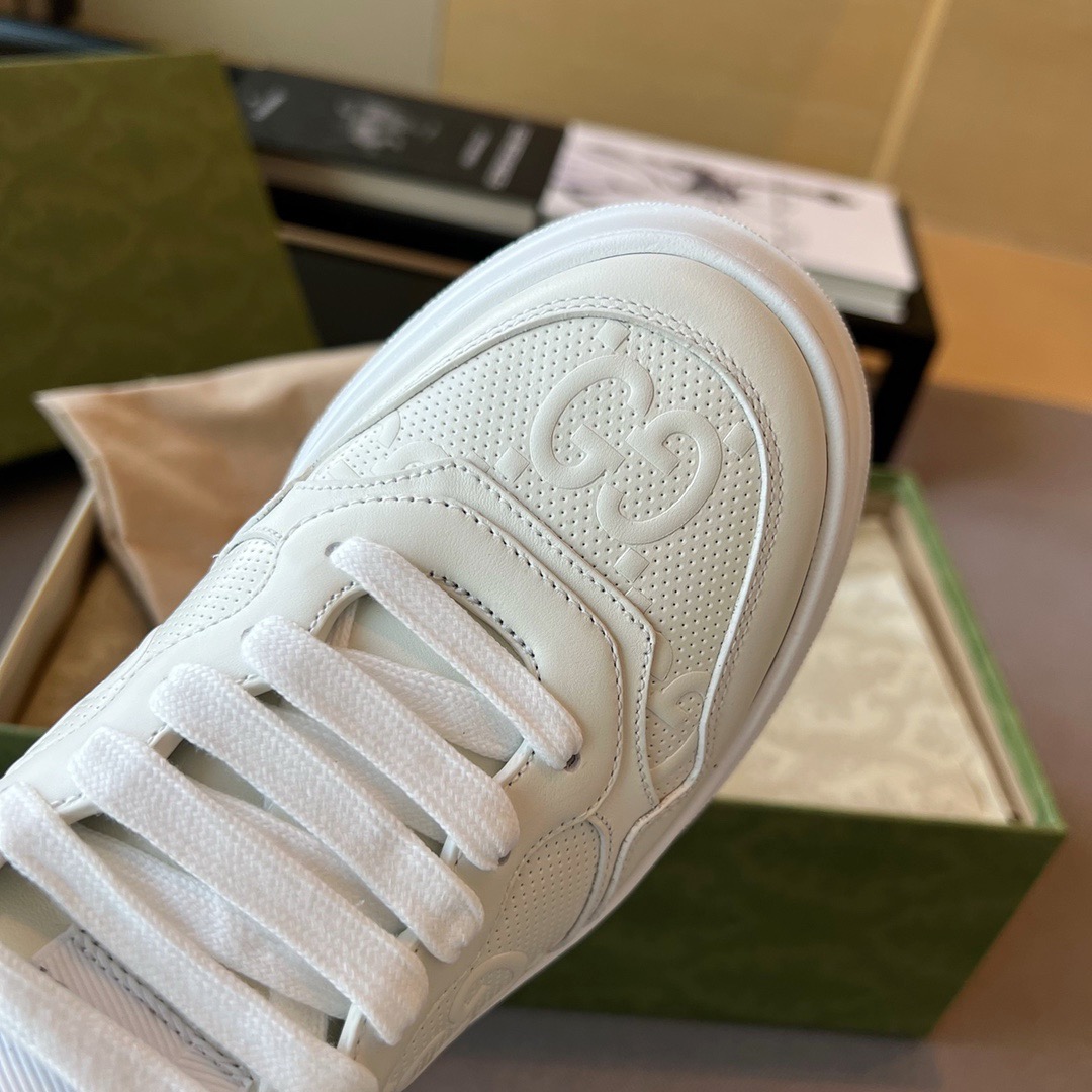 GIÀY GUCCI GG LEATHER  LOGO LOAFER SHOES