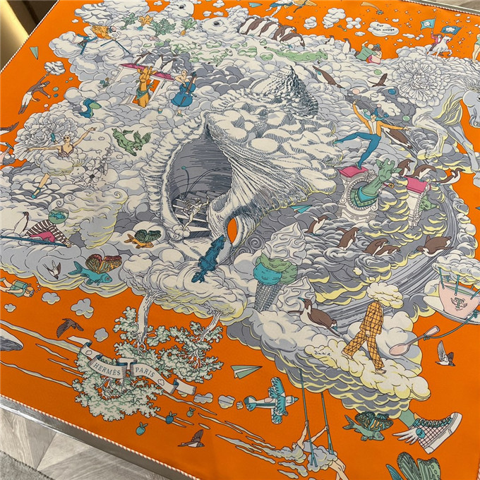 KHĂN Hermes Le Horse Silk scarf