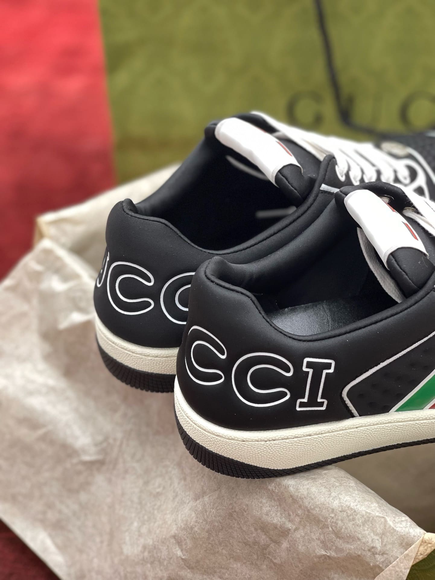 GIÀY GUCCI SCREENER UNISEX HIGH TOP QUALITY SHOES AAA