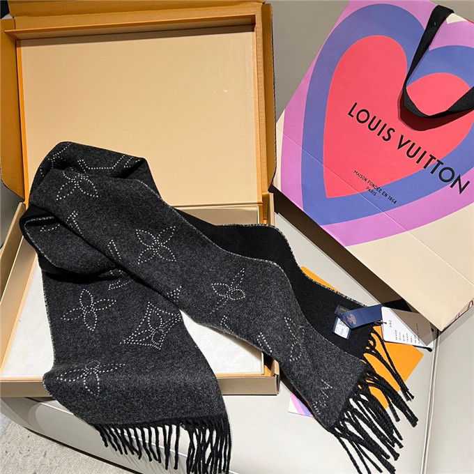 KHĂN Louis Vuitton LV monogram scarf unisex
