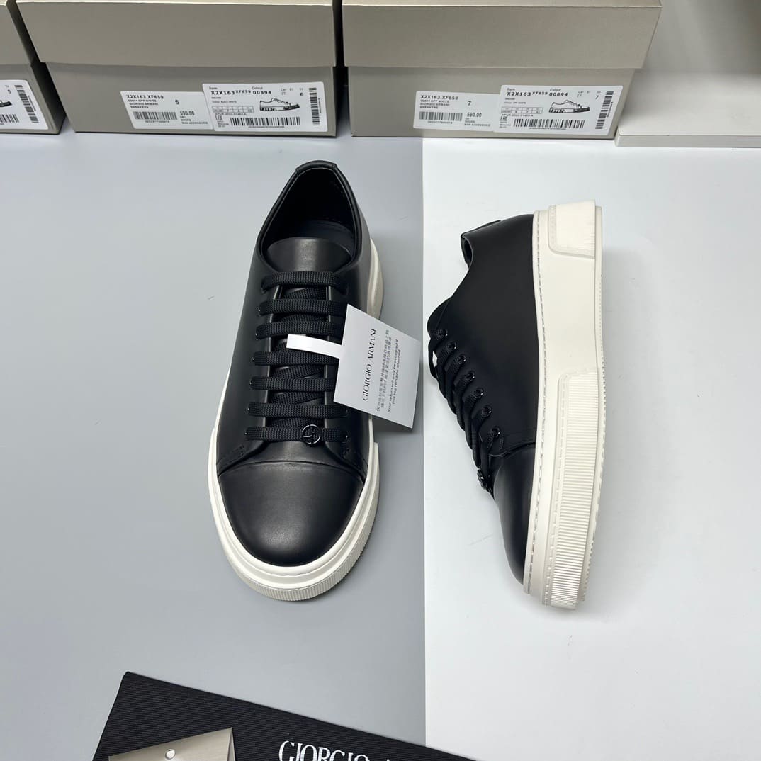GIÀY GIORGIO ARMANI SNEAKERS LOW TOP SHOES AAA