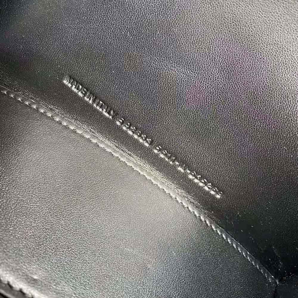 TÚI Balenciaga Hourglass Small Top Handle Bag in Black Shiny Box Calfskin