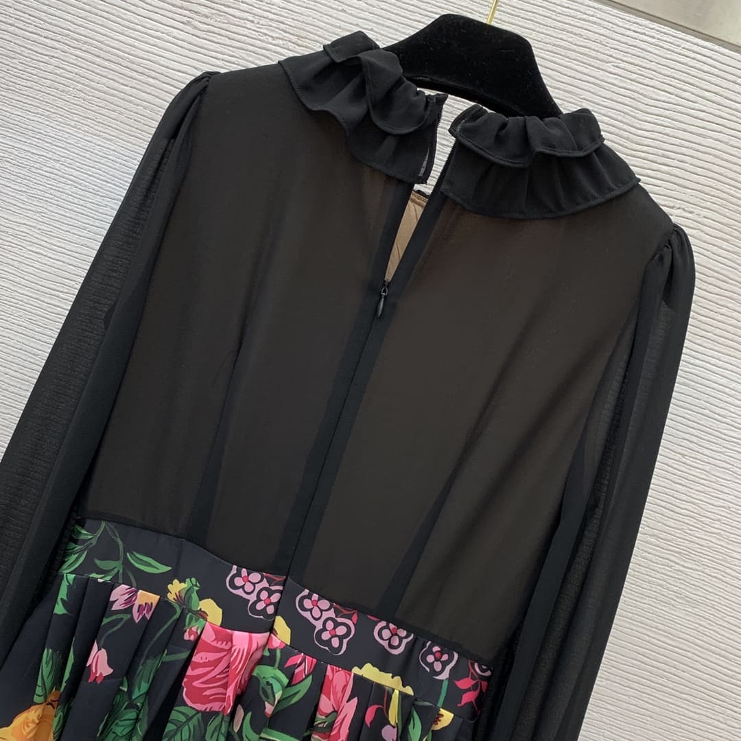 VÁY DOLCE & GABBANA Black Party Long Dress High Classy